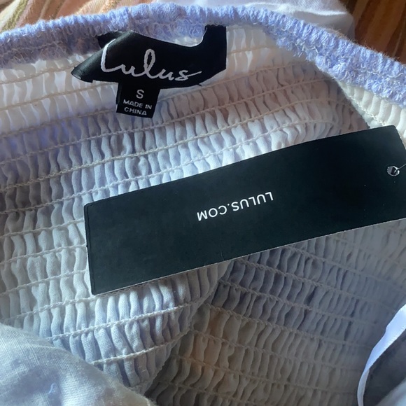 Lulu's Transatlantic Voyage Blue & Ivory Dress - Picture 11 of 11